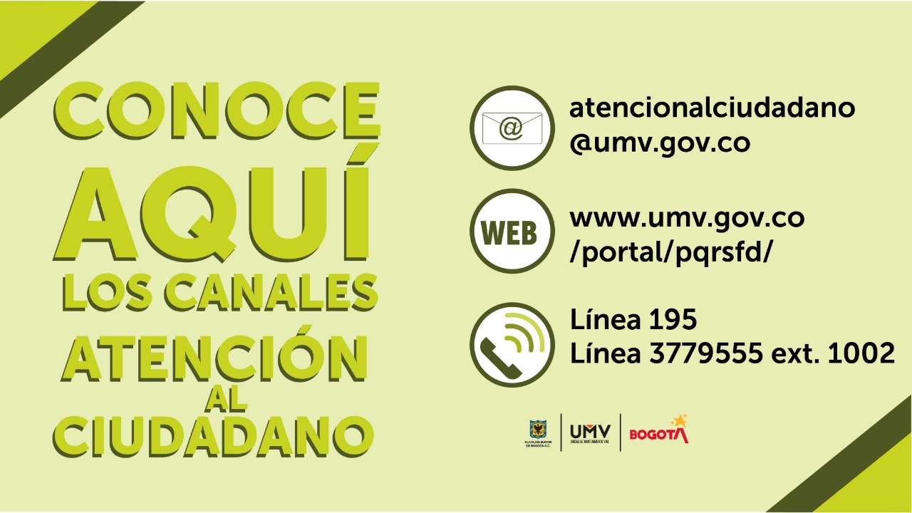 La UMV seguirá atendiendo a los ciudadanos por medio de los canales virtuales en las semanas de cuarentena