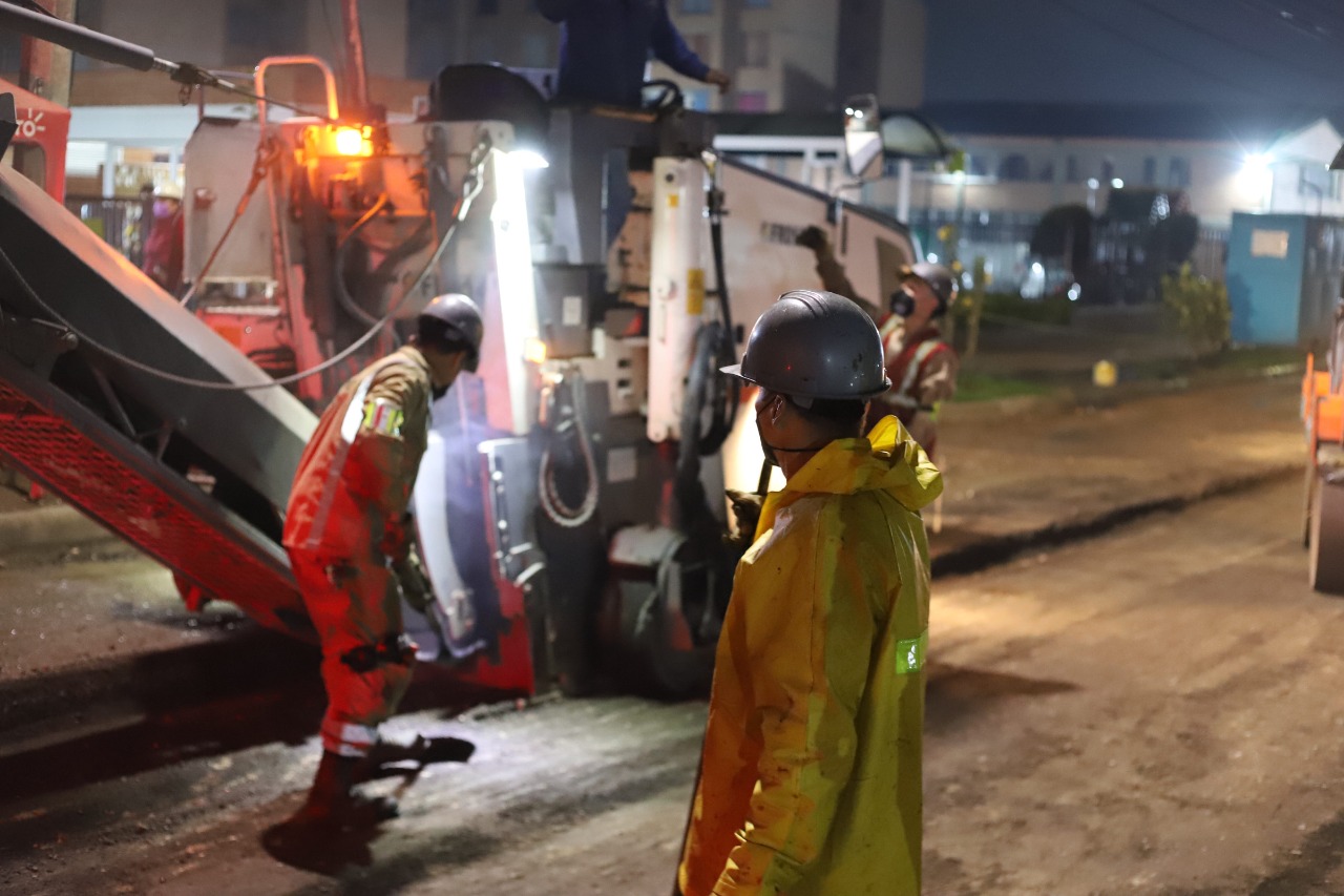 la Alcaldía de Bogotá inició las intervenciones que mejorarán las calles del barrio el recodo de la localidad de Fontibón