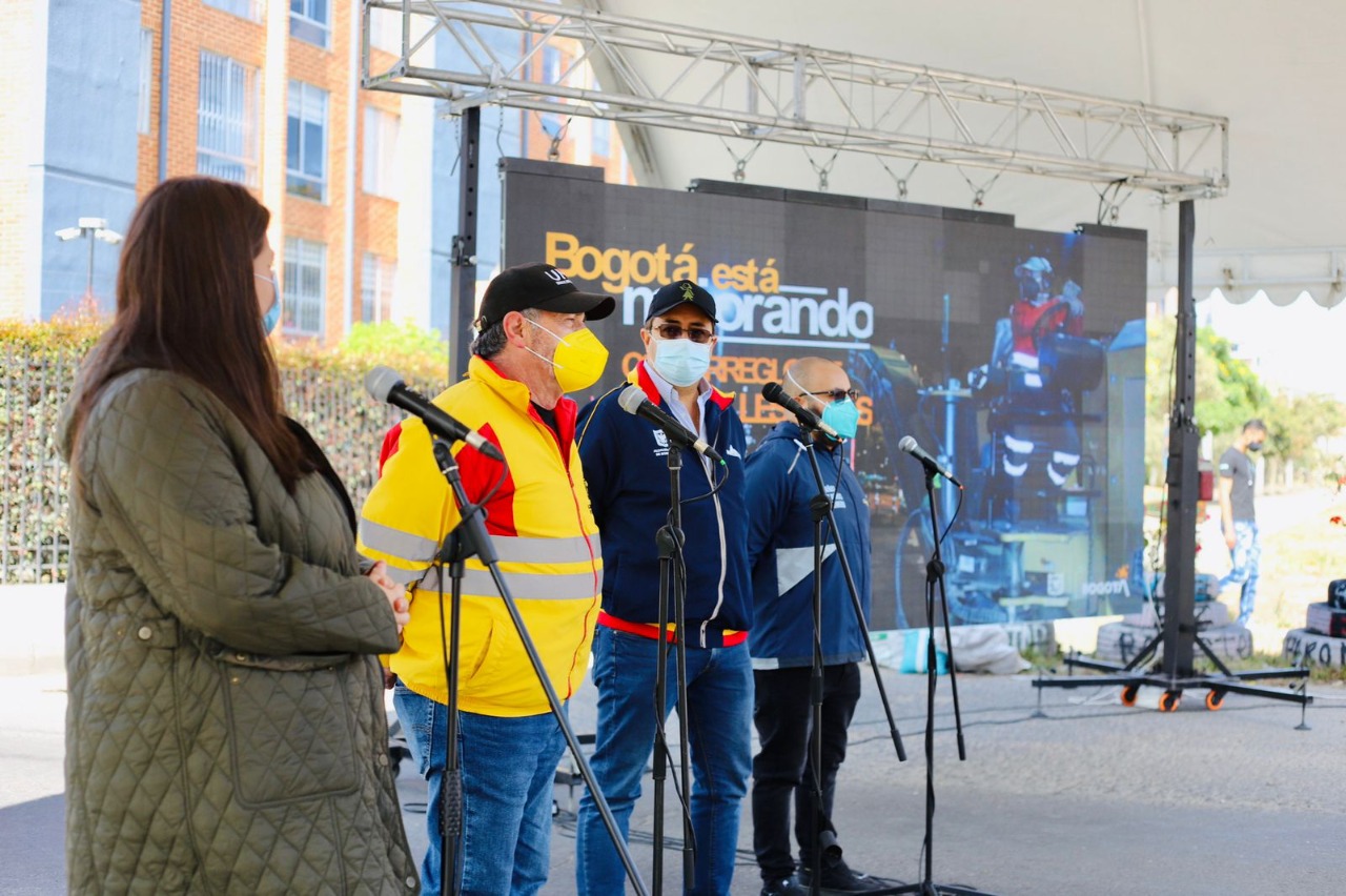 La Administración Distrital tapó más de 98.053 huecos en 29 días y va por 500.000 más en 2022