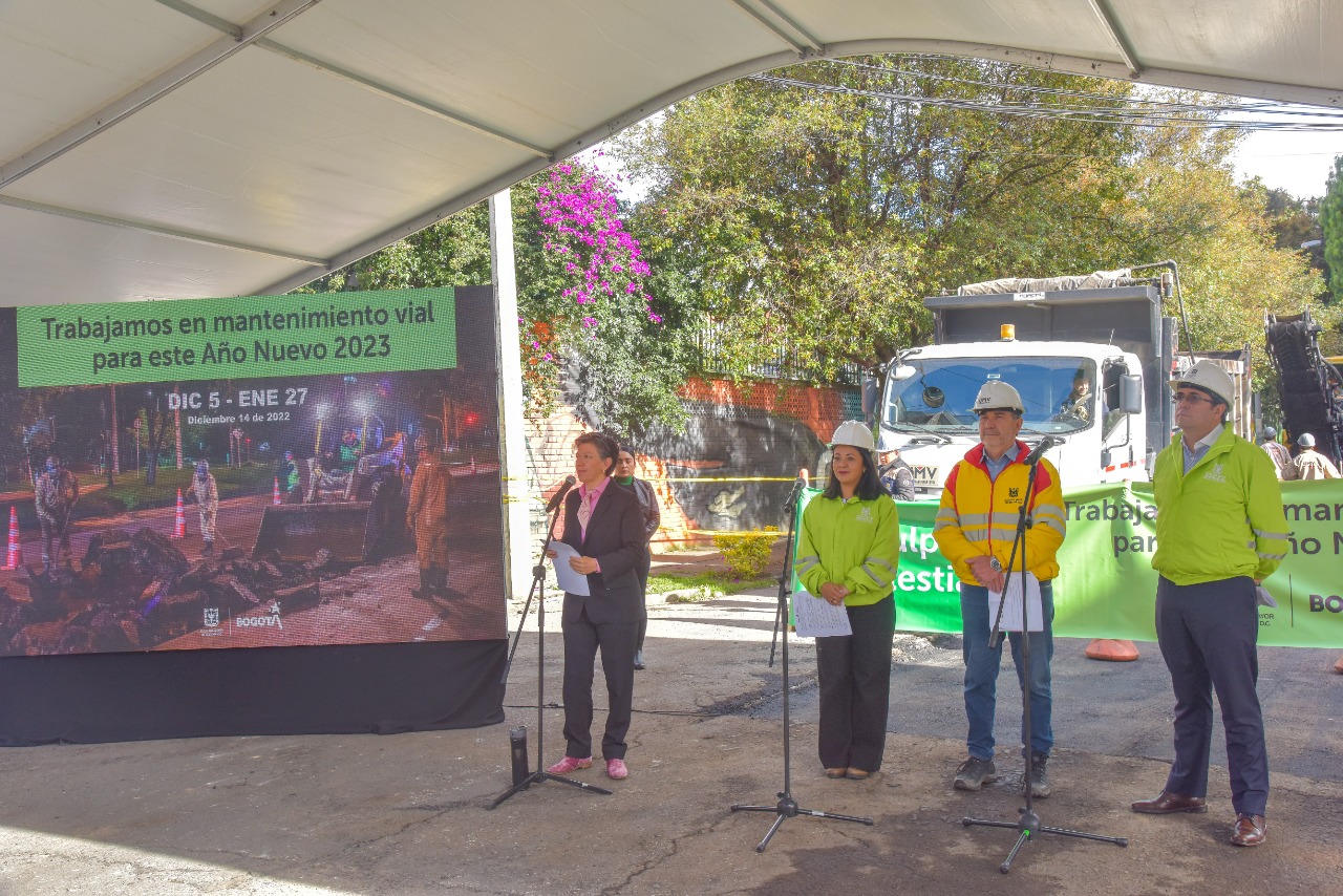 Con trabajos en 522 calles y 255 km -carril, Alcaldía Mayor intensifica trabajos de mantenimiento de vías, espacio público Y ciclorrutas