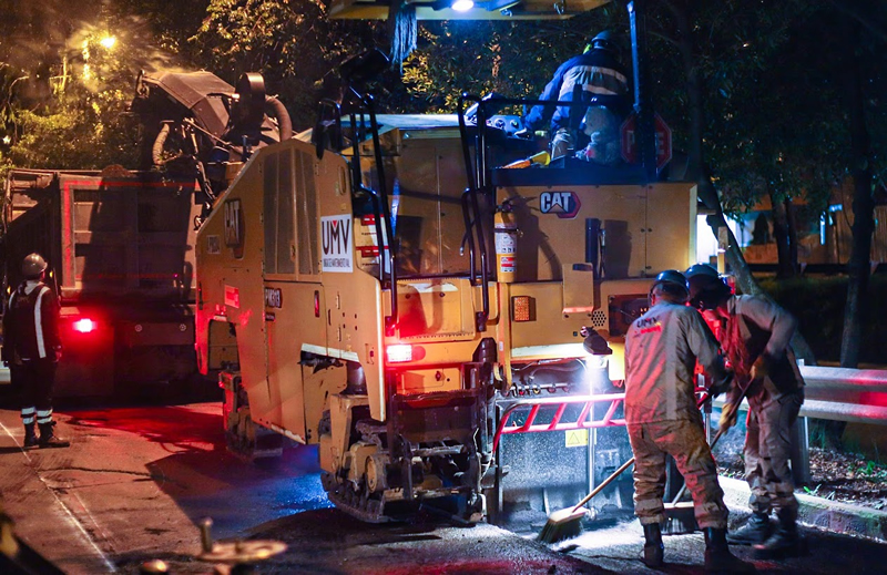 Así luce la calle 134 luego de los trabajos de la UMV