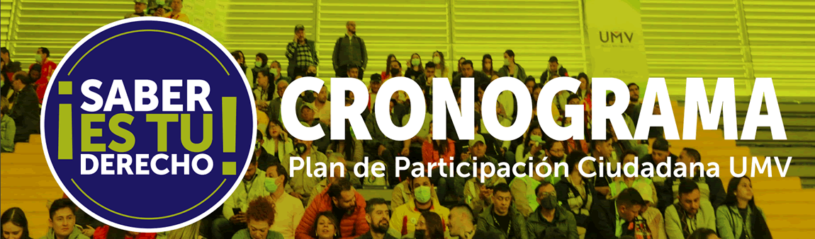 Consulte el cronograma de Participación Ciudadana
