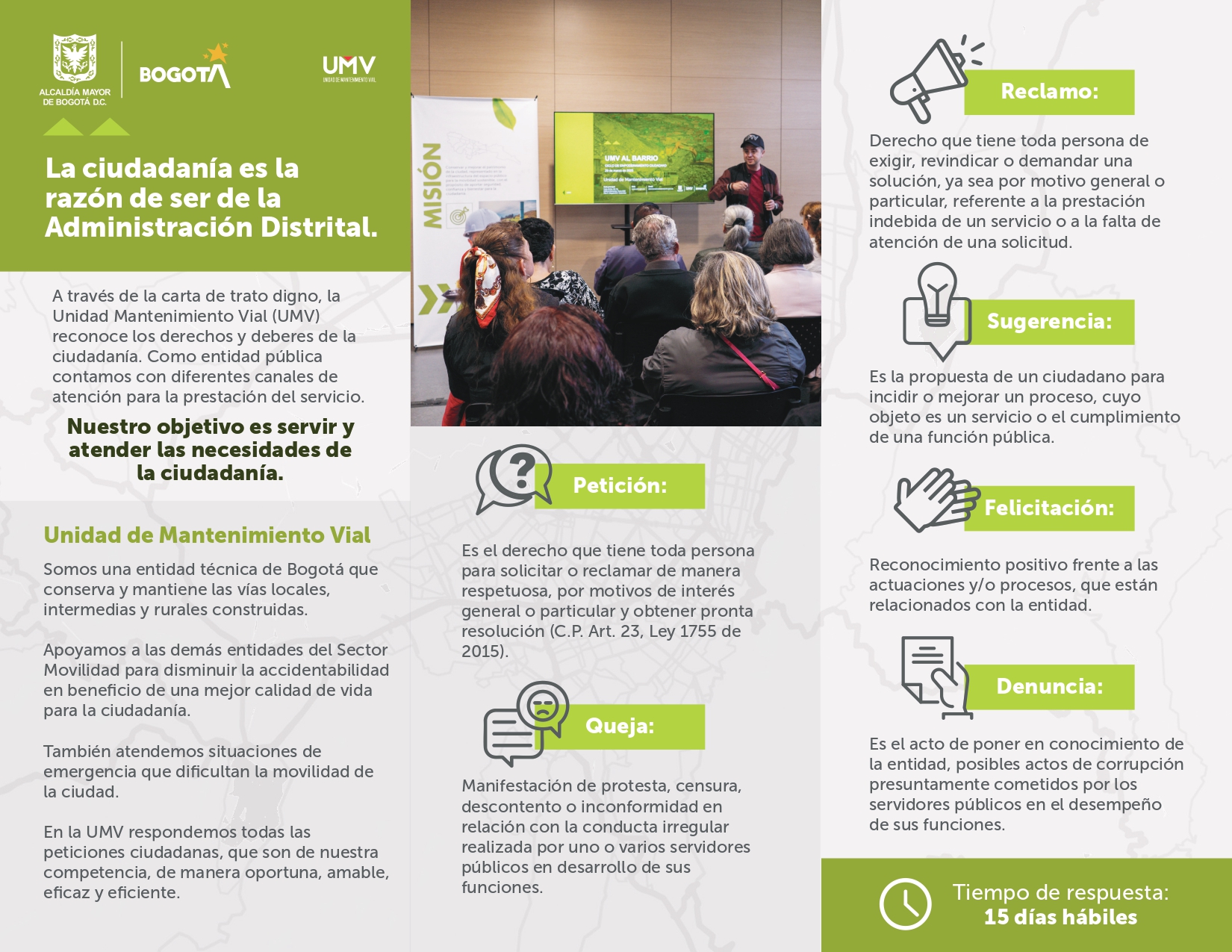 Folleto Servicio a la Ciudadanía y Grupos de Valor