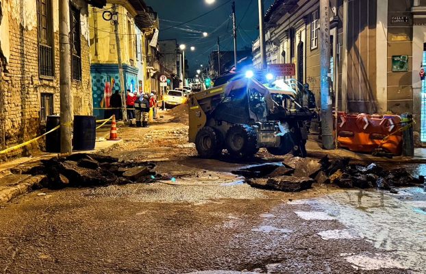 La Alcaldía de Bogotá inicia trabajos de reparación en vía del barrio Las Cruces