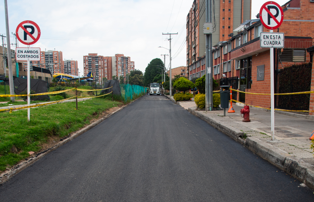 La UMV finalizó en tiempo récord obras de mejoramiento vial en Usaquén