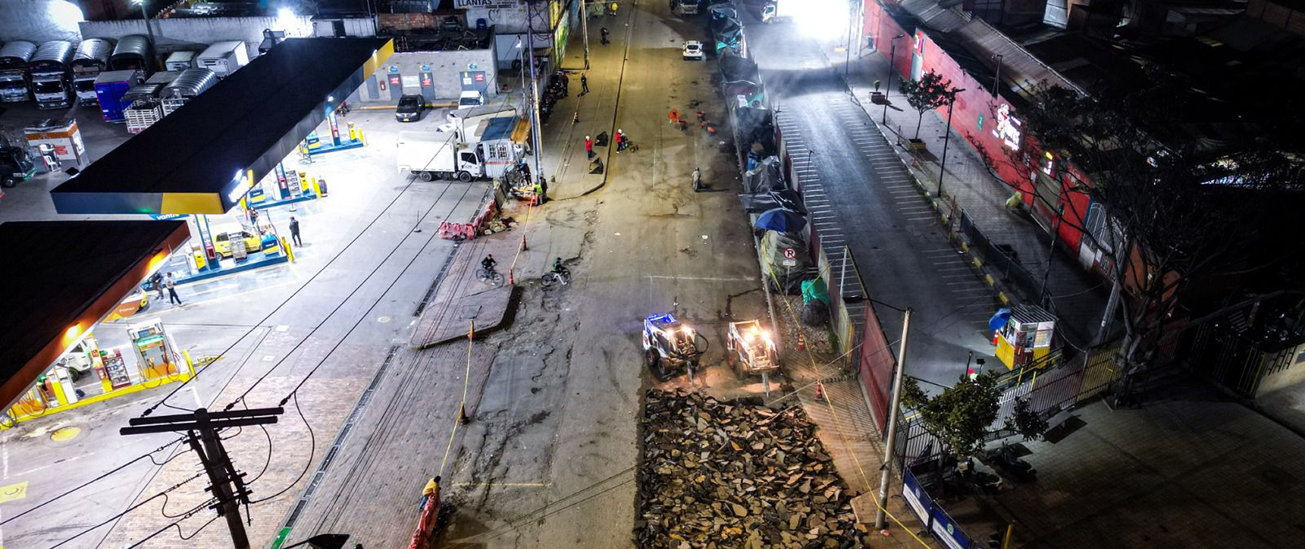 La UMV renueva importante vía para el acceso a Corabastos, el principal centro de abastecimiento del país