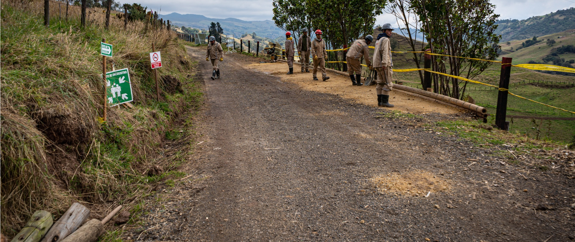 En la vereda La Unión, en Usme, la UMV fortalece la conectividad rural con obras de bioingeniería