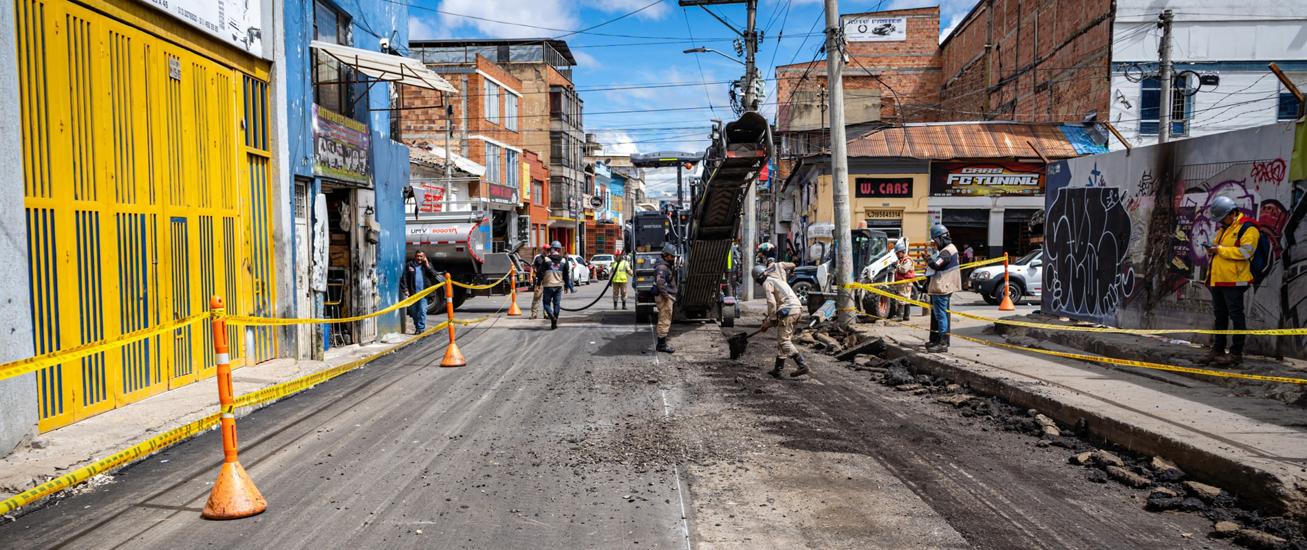 UMV renueva vías del Bronx Distrito Creativo en el centro de Bogotá